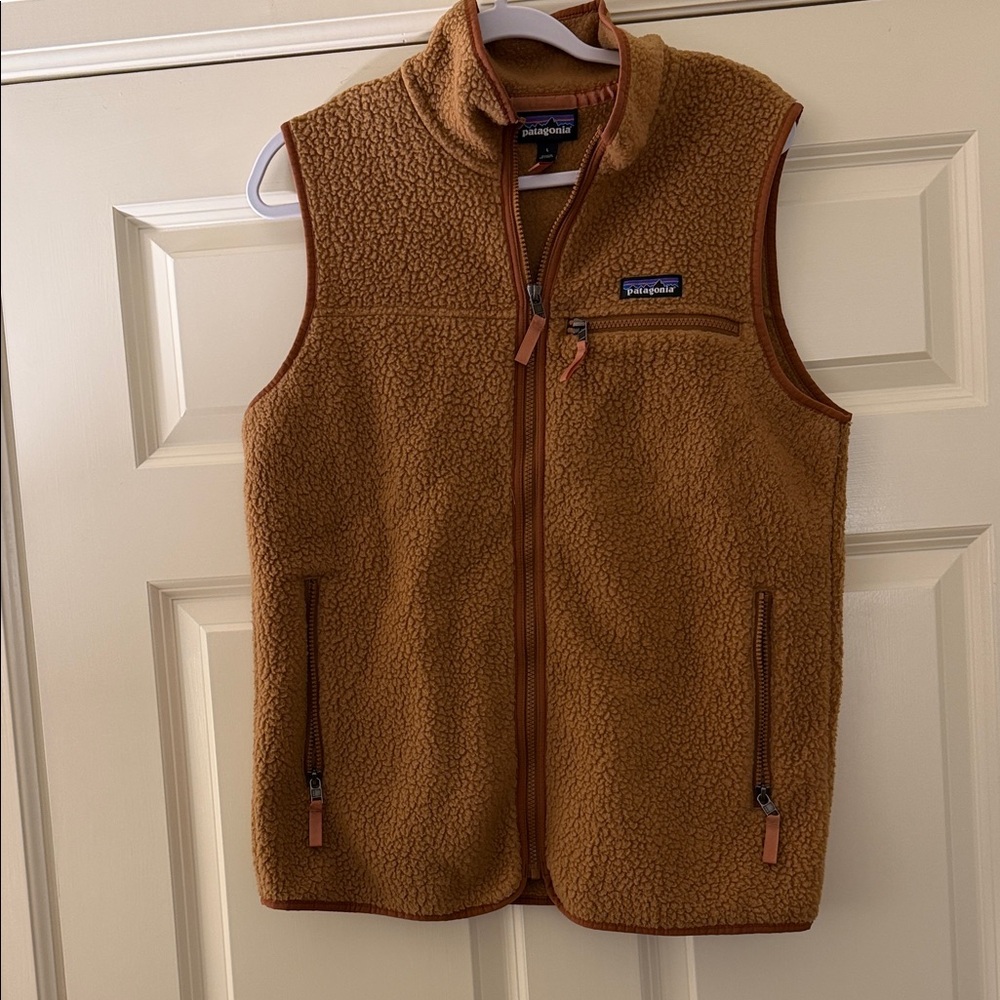 Patagonia Tan Fleece Vest